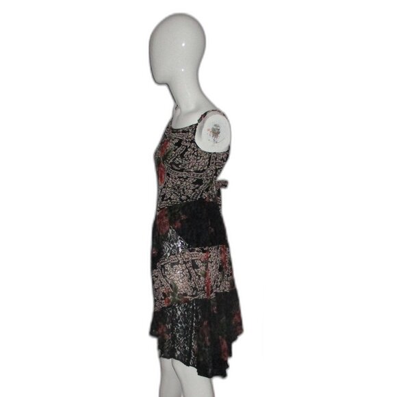 🌹Boho Patchwork Floral Dress by Capricorn – Size L🌹 - Picture 4 of 11